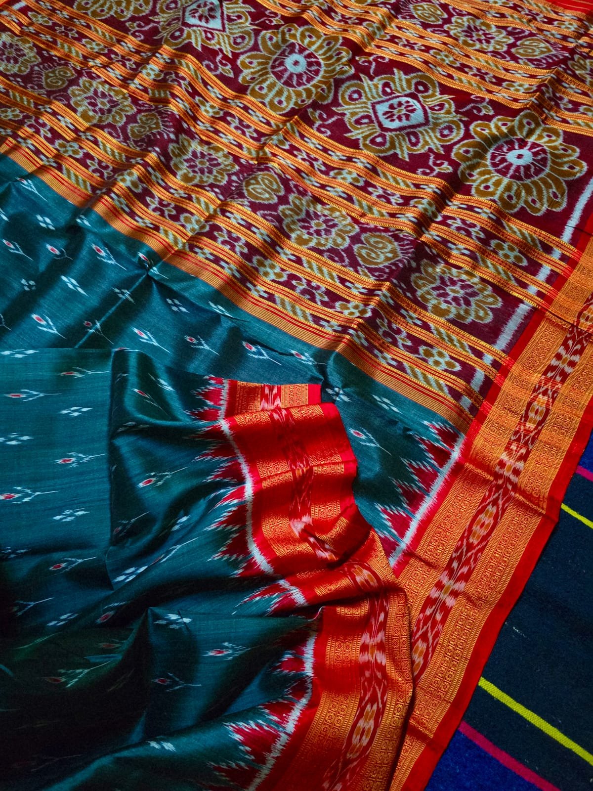 Classic Bomkai Saree Front View