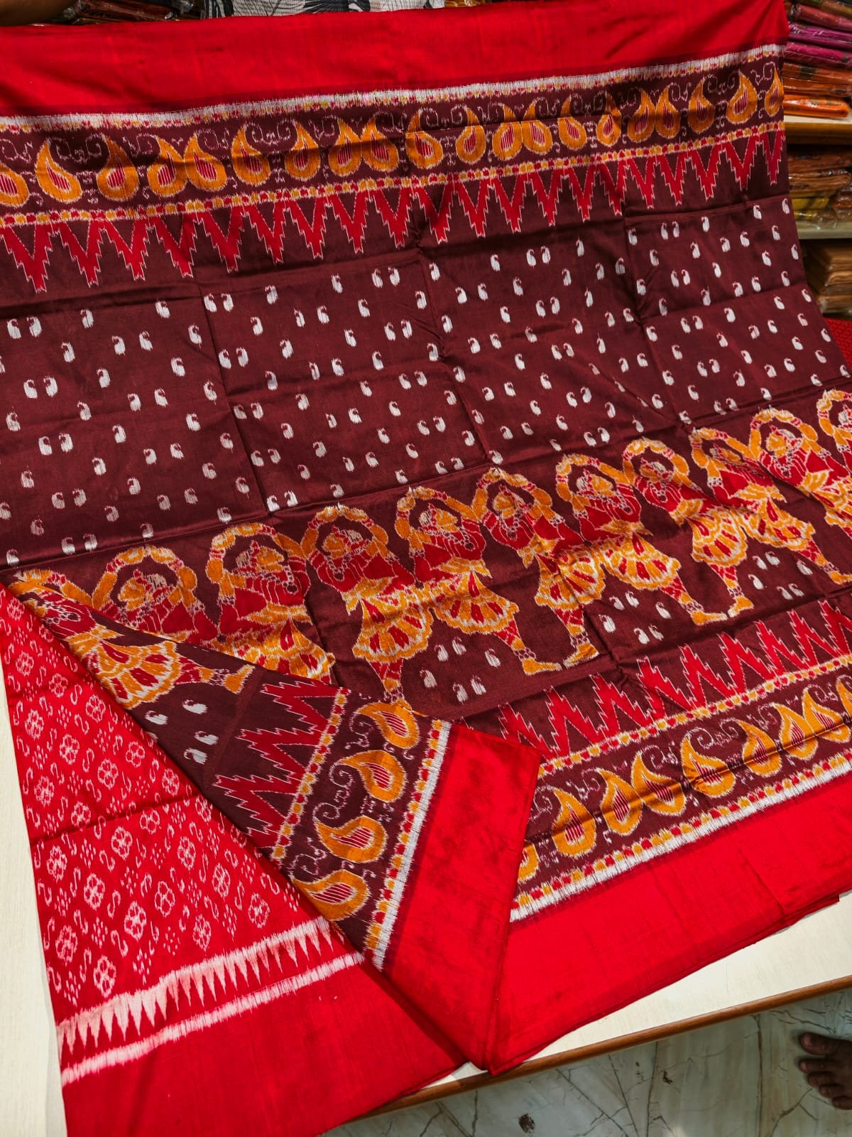 Pasapalli Handloom Saree Front View